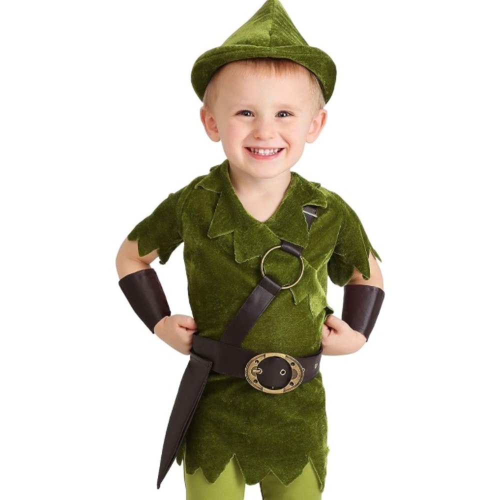 Peter Pan costume size 4T. Bought from Amazon. Worn once for Halloween